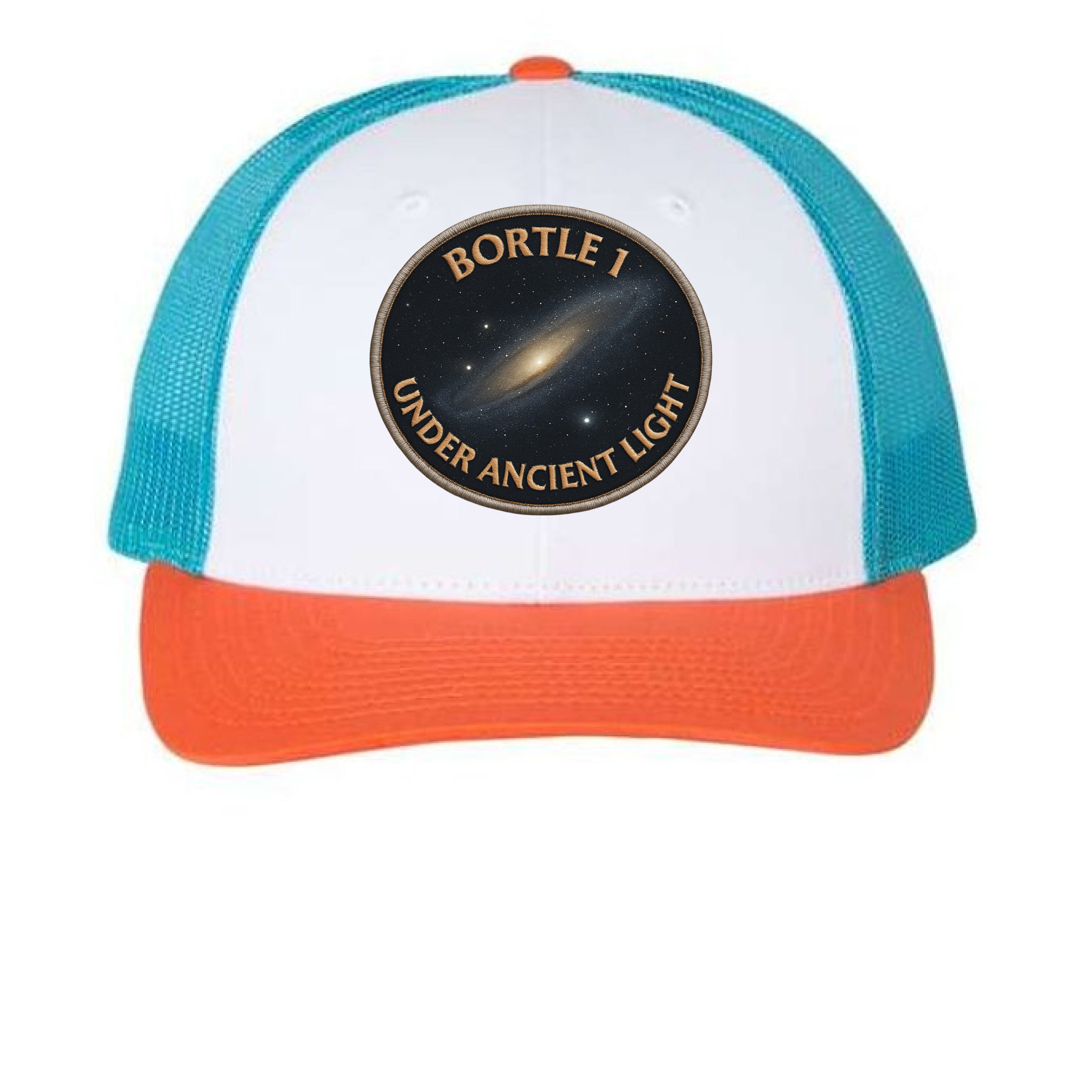 White/ Blue Hawaiin/ Pale Orange - FRONT